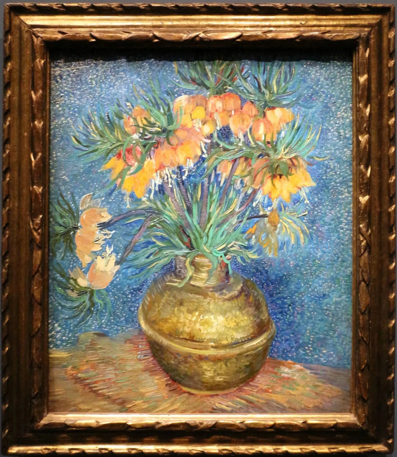 Fritillaria kejserkrone i en kobbervase - Vincent van Gogh