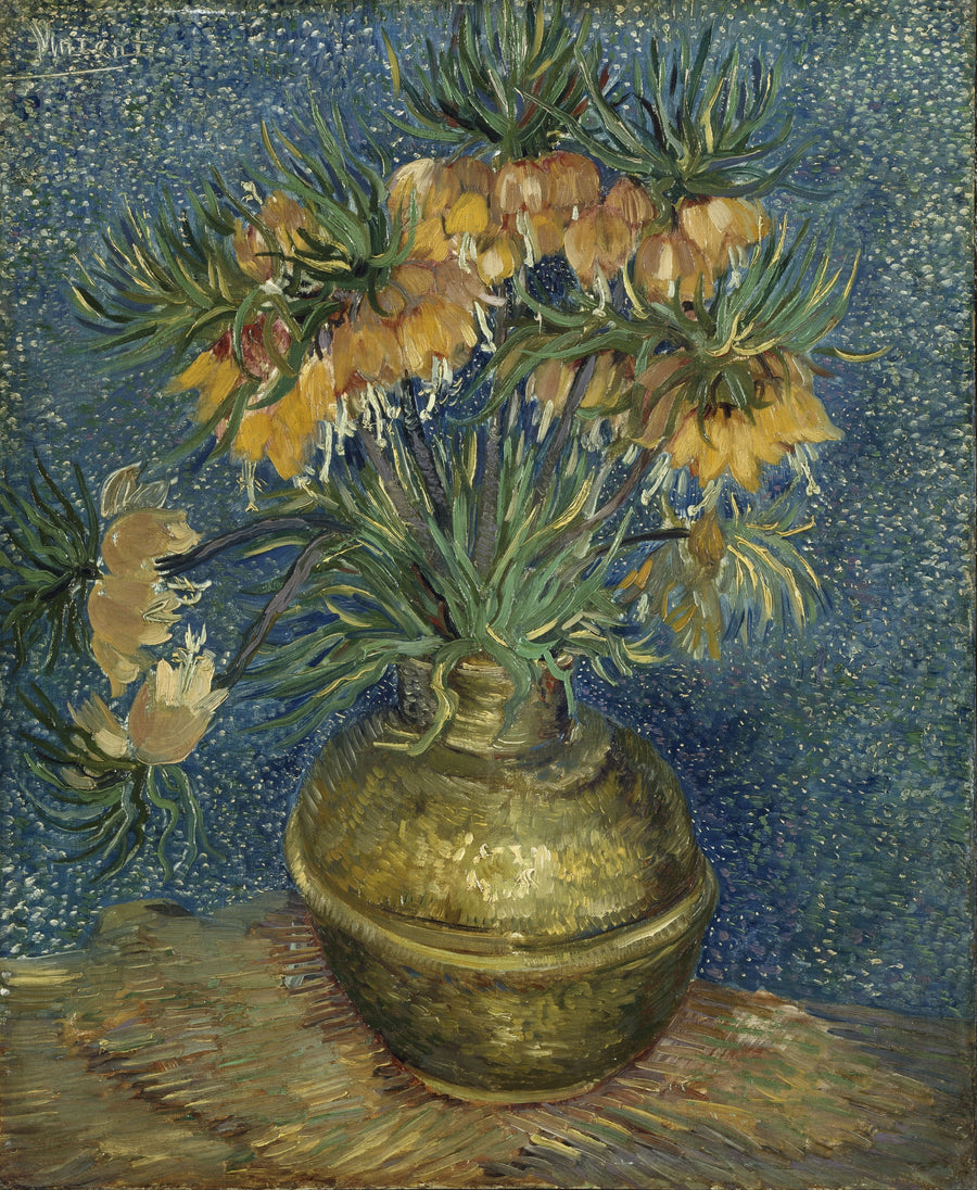 Fritillaria kejserkrone i en kobbervase - Vincent van Gogh