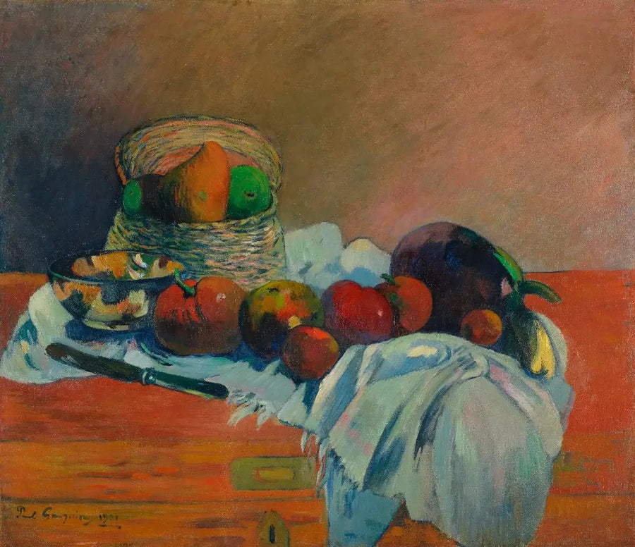 Frugter og kniv - Paul Gauguin