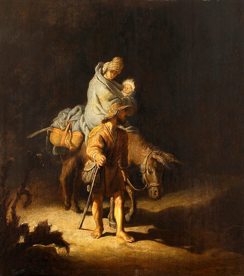 Flugten til Egypten - Rembrandt
