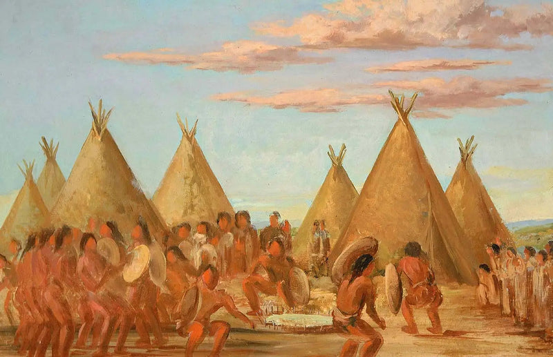 Fumer le skjold - George Catlin