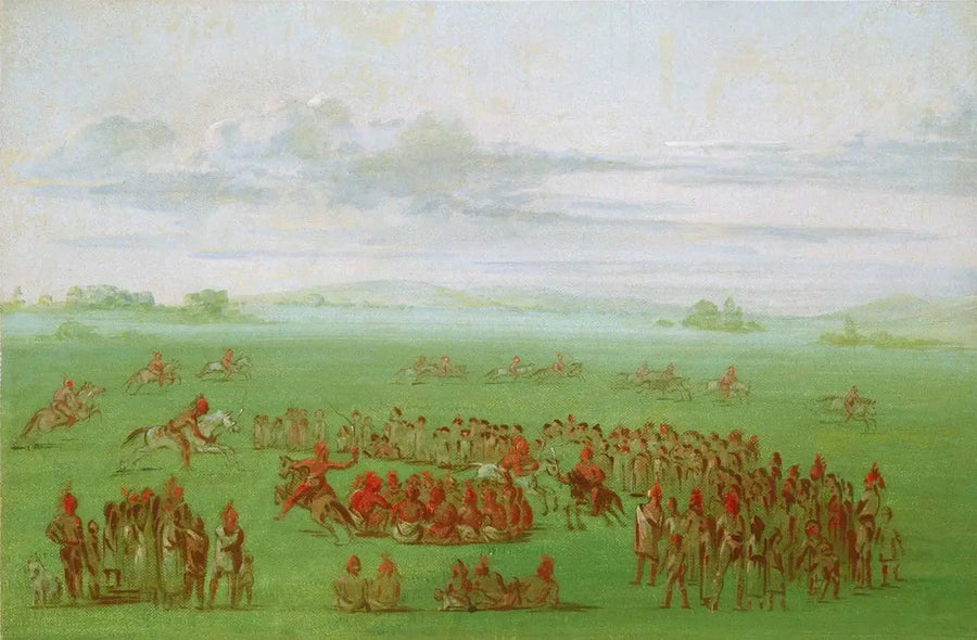 « Fumer les chevaux », une coutume mærkelig af Sauk og Fox - George Catlin