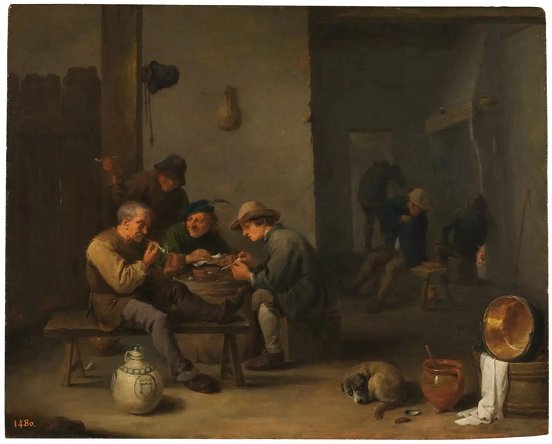 Røgere i en kro - David Teniers den Yngre