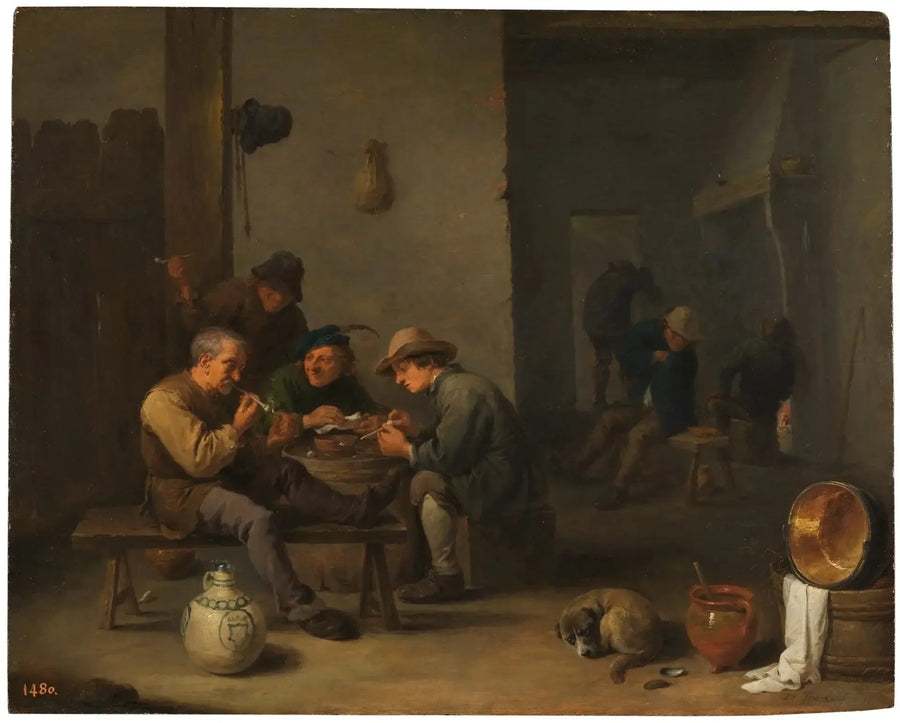 Røgere i en kro - David Teniers den Yngre