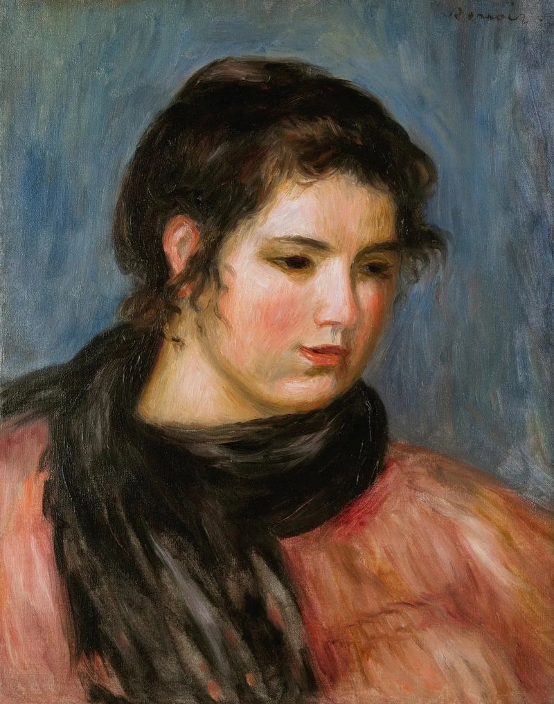 Gabrielle med den sorte tørklæde - Pierre-Auguste Renoir