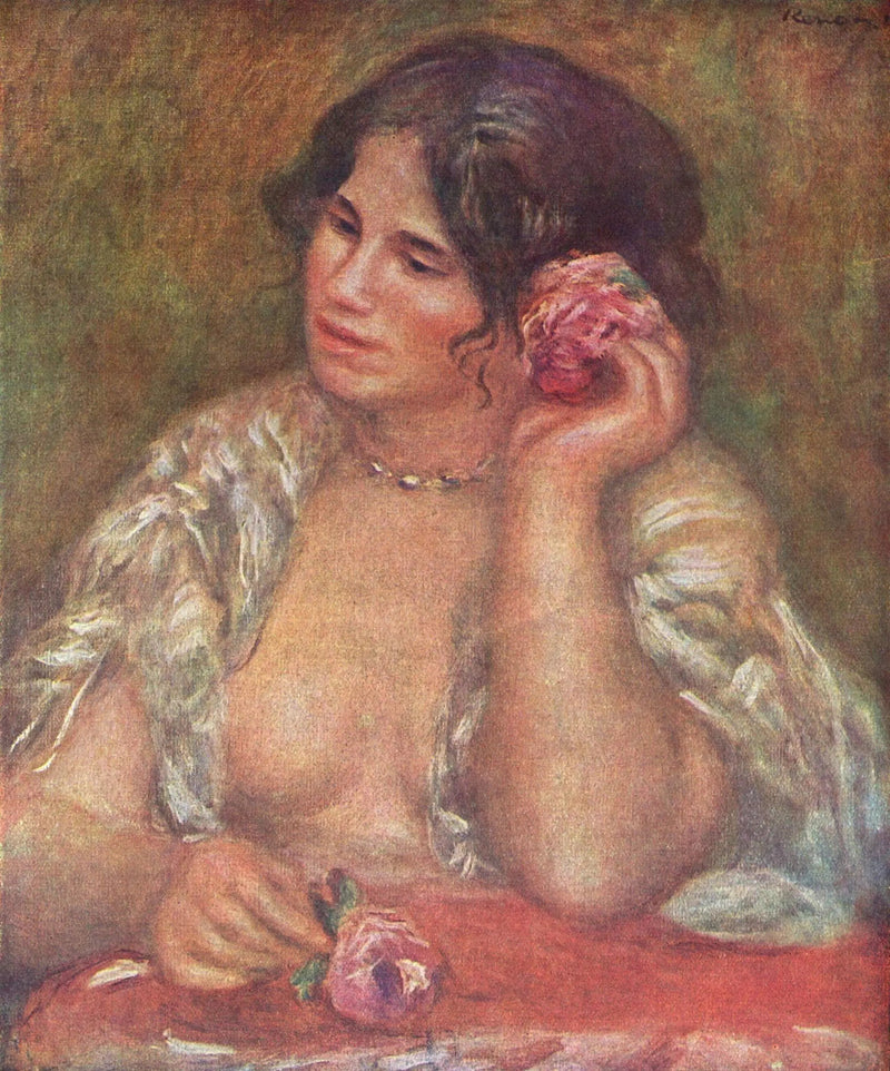 Gabrielle med rosen - Pierre-Auguste Renoir