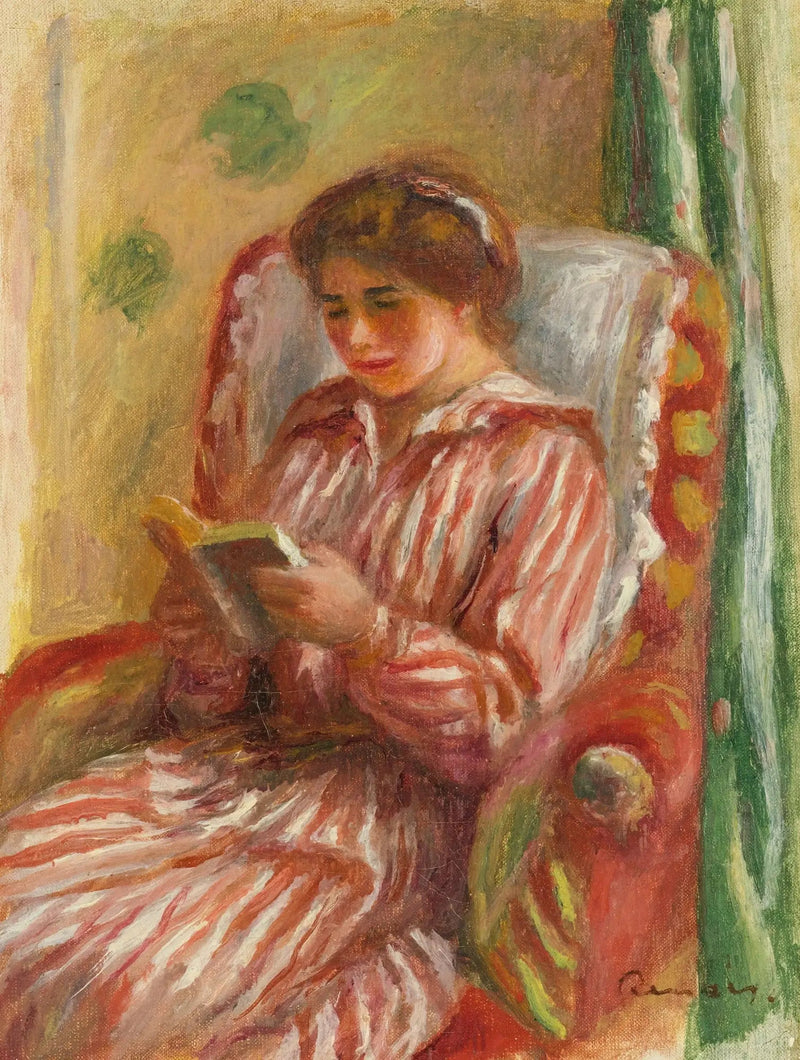 Gabrielle Læsende - Pierre-Auguste Renoir