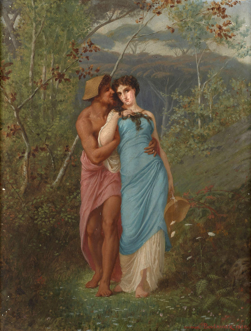 Galathée et le berger Athis - Gustave Boulanger image 1 reproduction d’œuvre d’art à l’huile