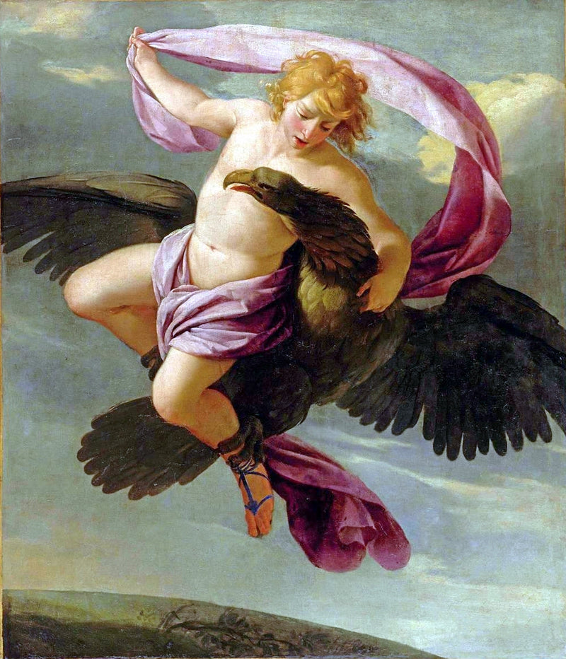 Ganymedes bortført af Jupiter - Eustache Le Sueur