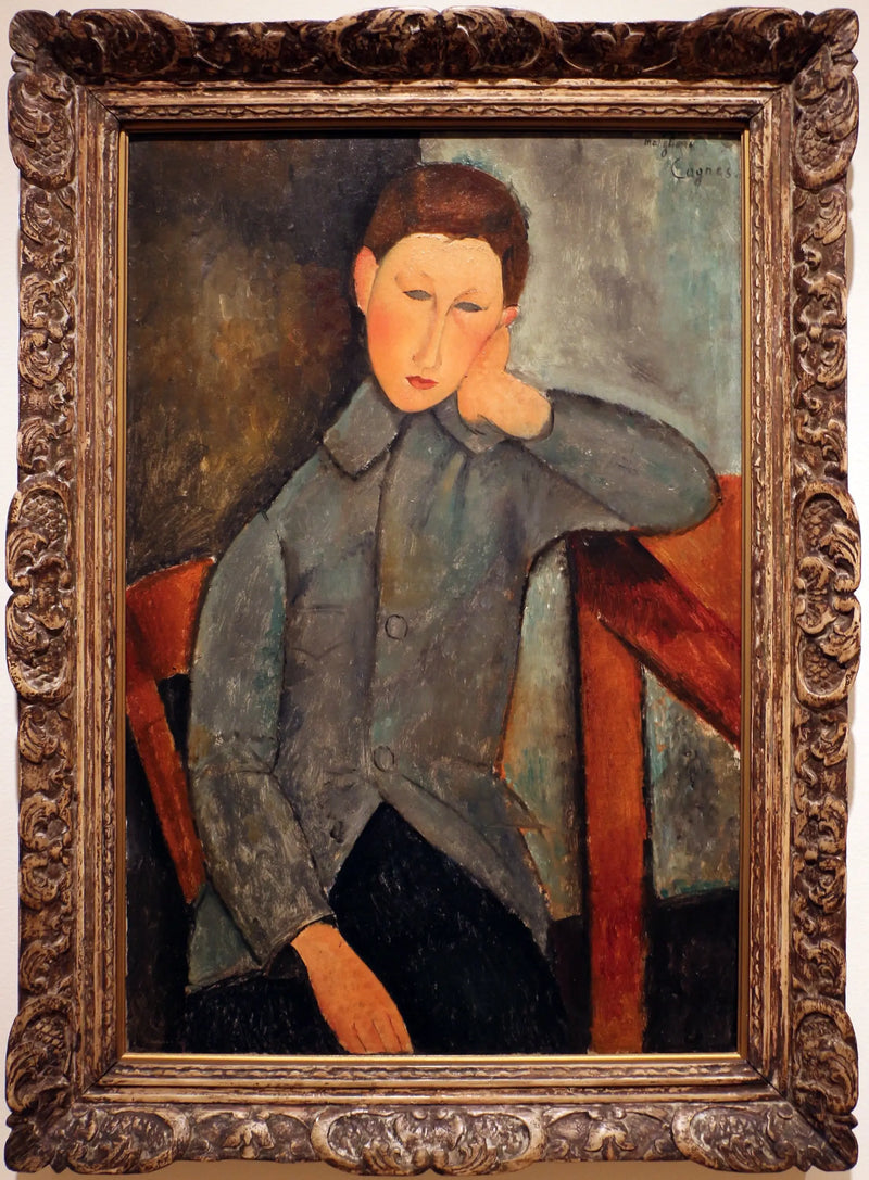 Dreng i den blå jakke - Amedeo Modigliani