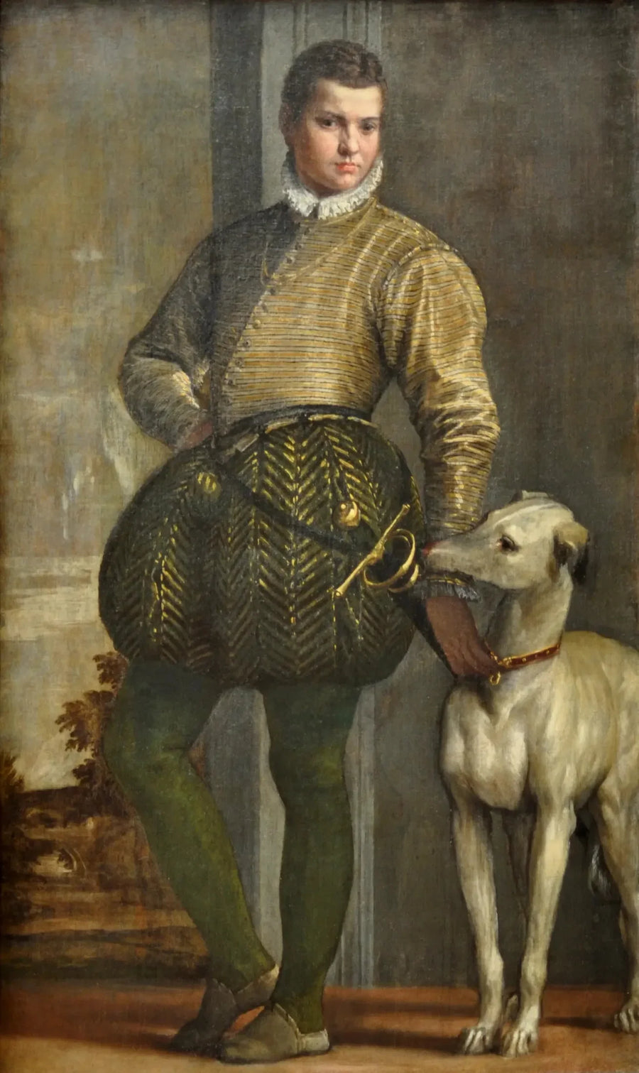 Dreng med gravhund - Paul Véronèse