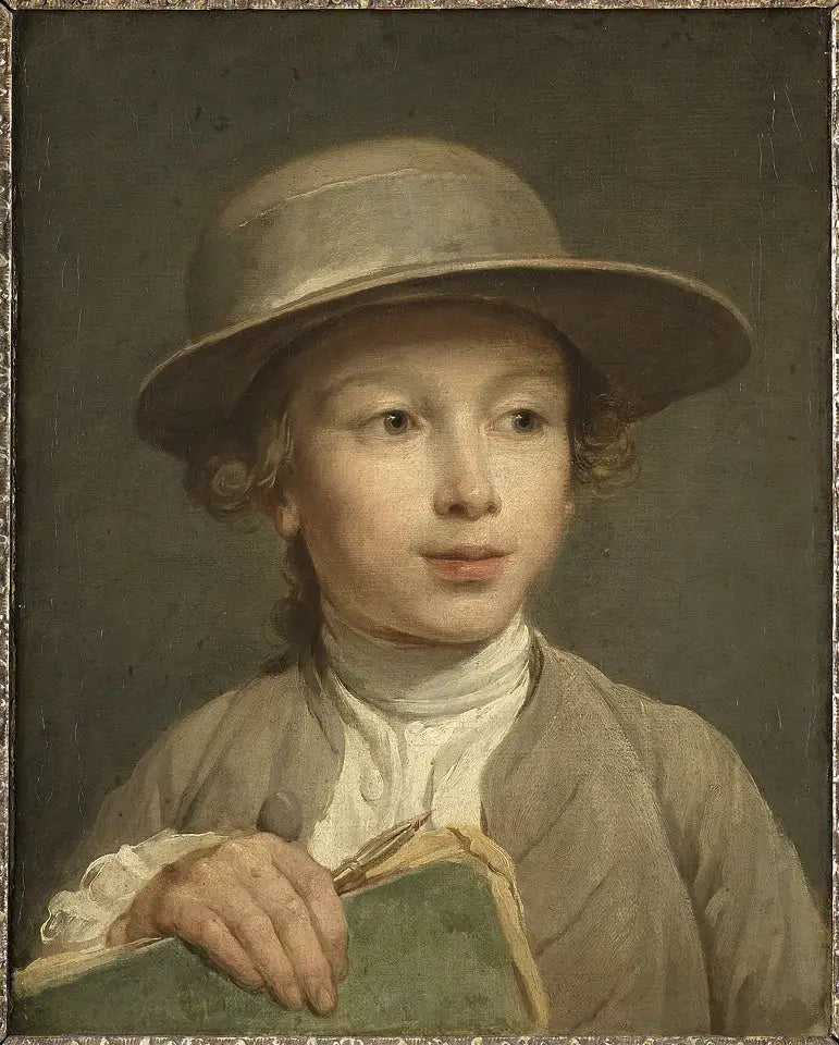 Dreng med en tegnebog - Nicolas-Bernard Lepicié