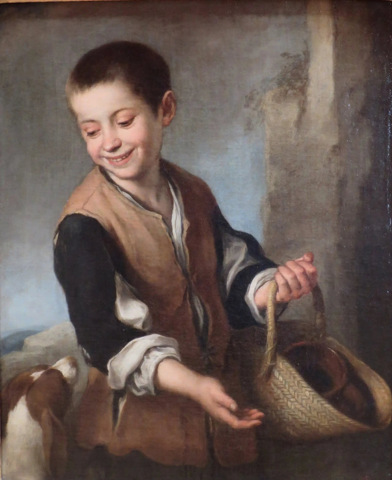 Dreng med en hund - Bartolomé Esteban Murillo