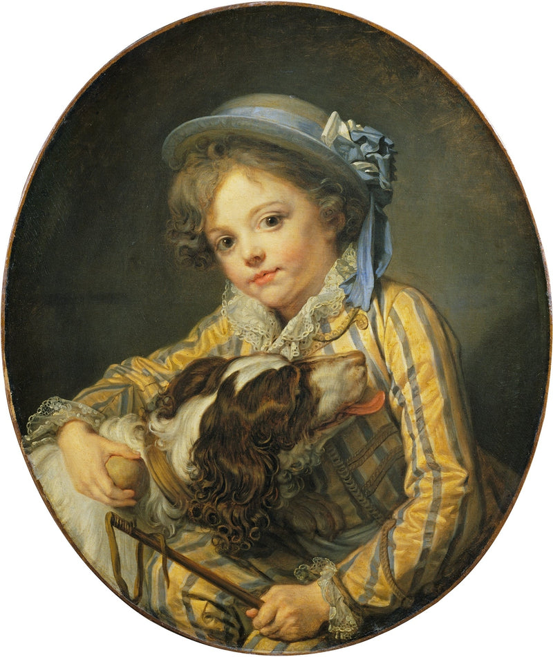 Dreng med en hund - Jean-Baptiste Greuze