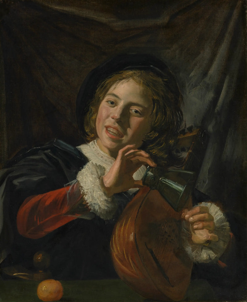 Dreng med et glas og en lut - Frans Hals