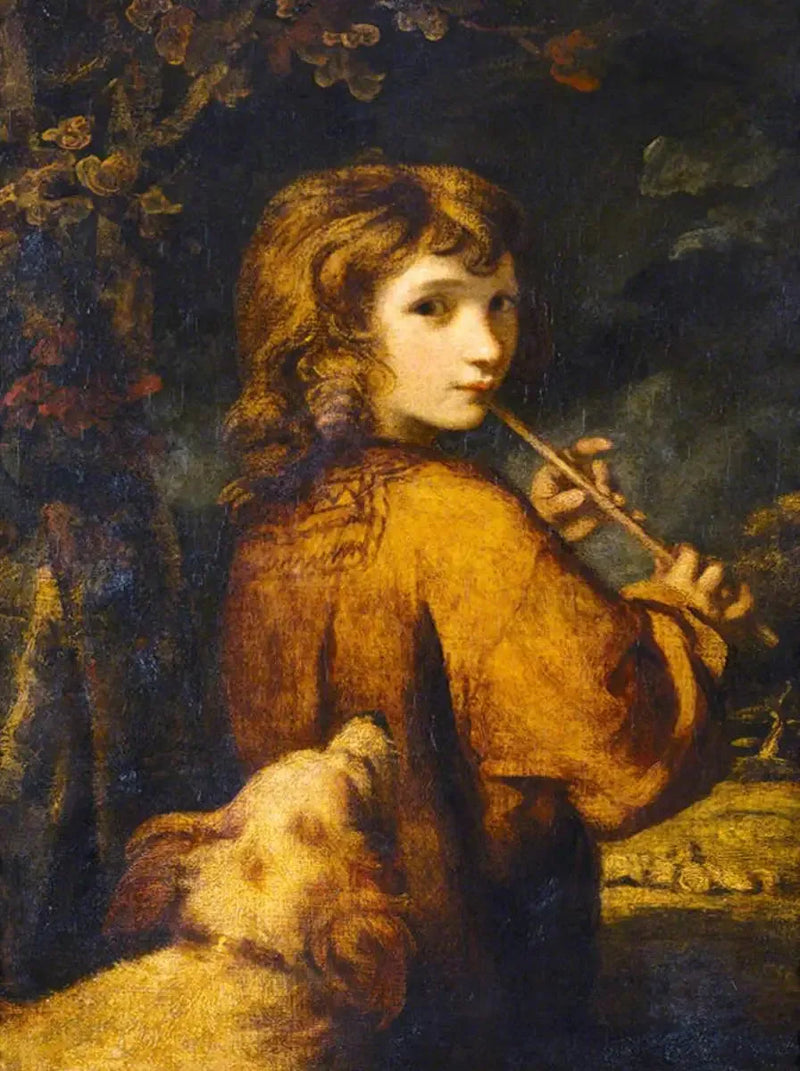 Gårdreng med fløjte - Joshua Reynolds