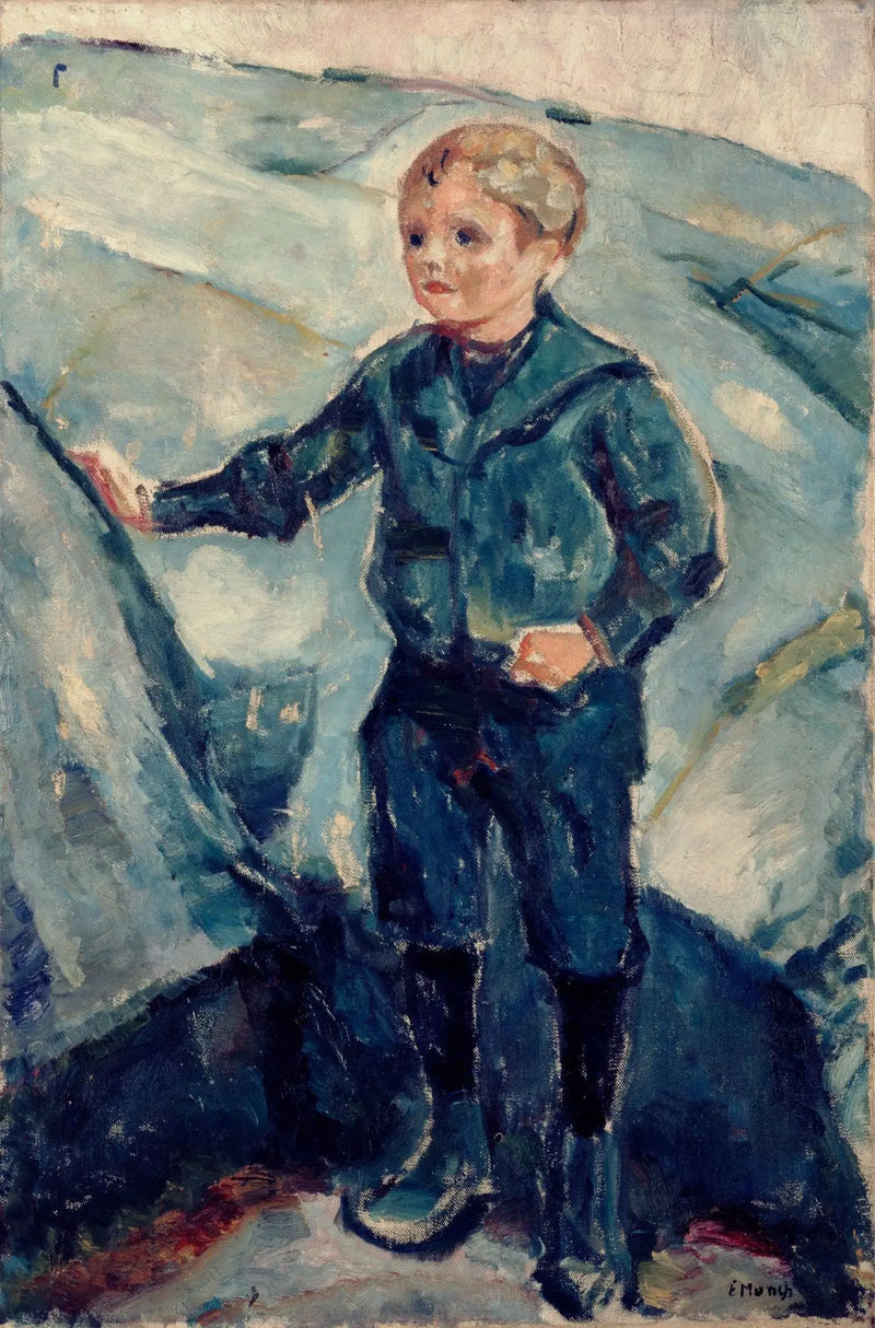 Dreng i et klippelandskab - Edvard Munch