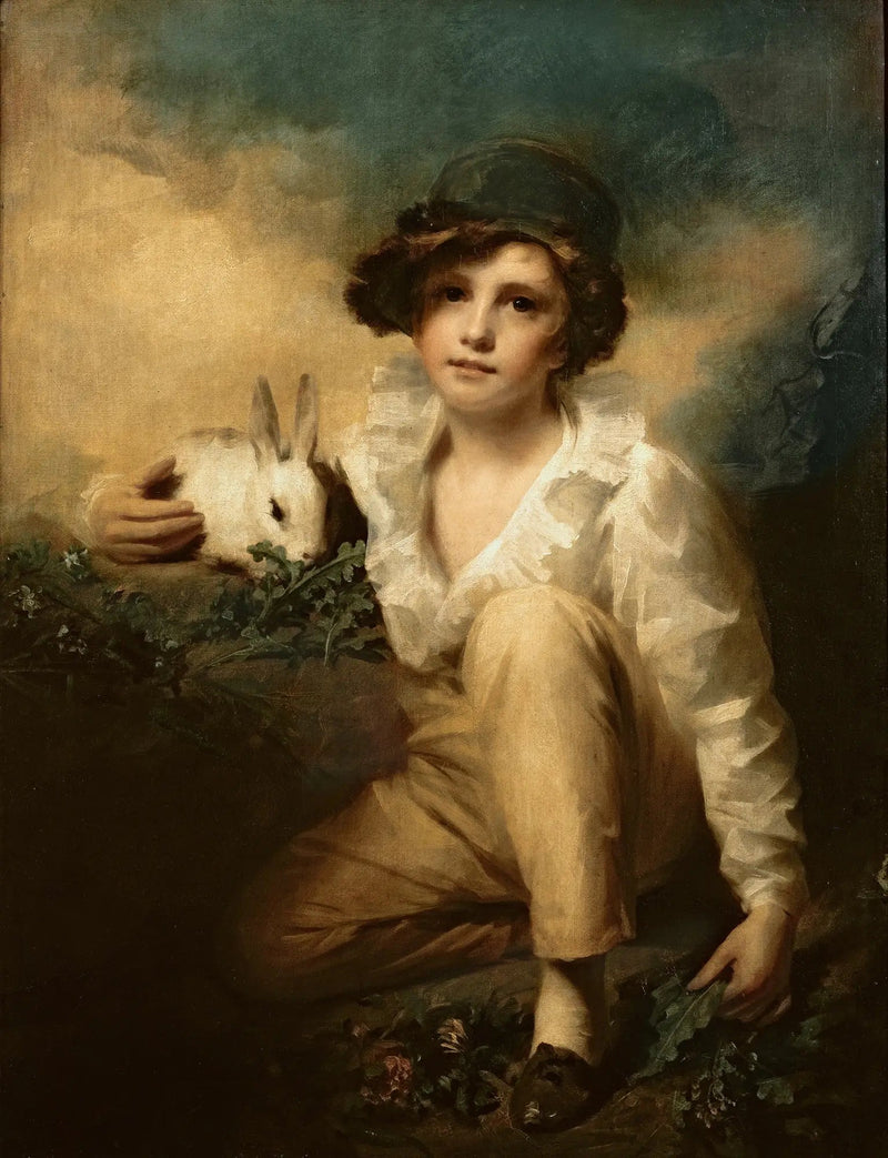 Dreng og kanin - Henry Raeburn