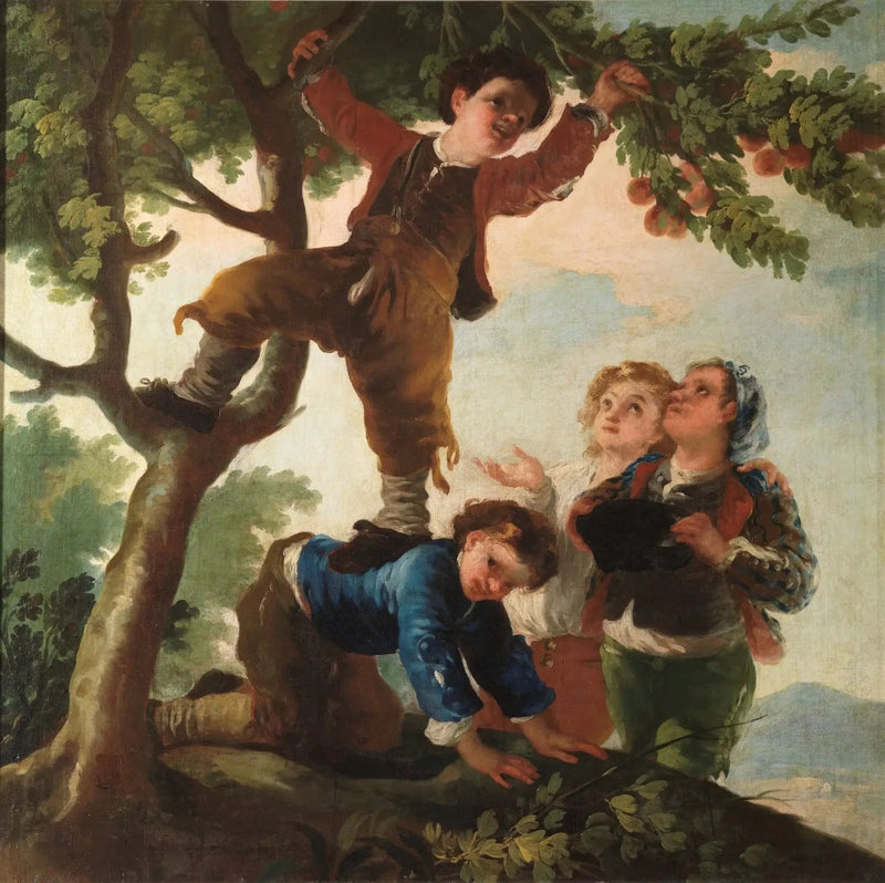 Drenge, der plukker frugter - Francisco de Goya