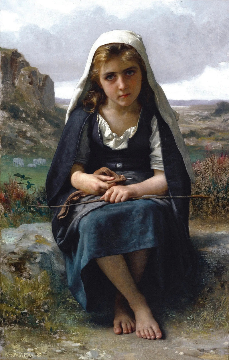 Fårehyrde - Bouguereau