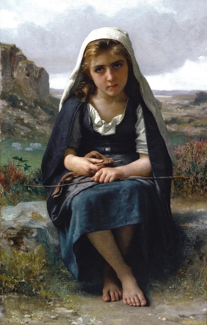 Fårehyrde - Bouguereau
