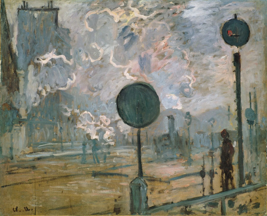 Gare Saint-Lazare, signaler W448 - Claude Monet
