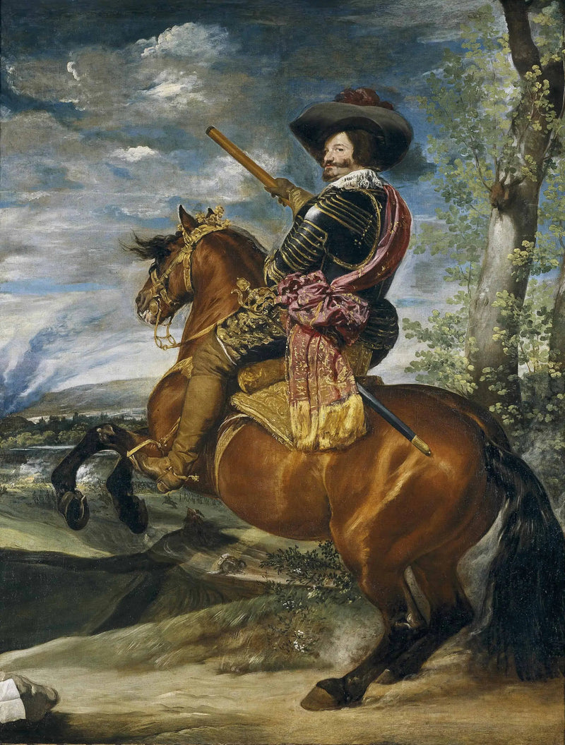 Gaspar de Guzmán, greve-duc d'Olivares, på hest - Diego Velázquez