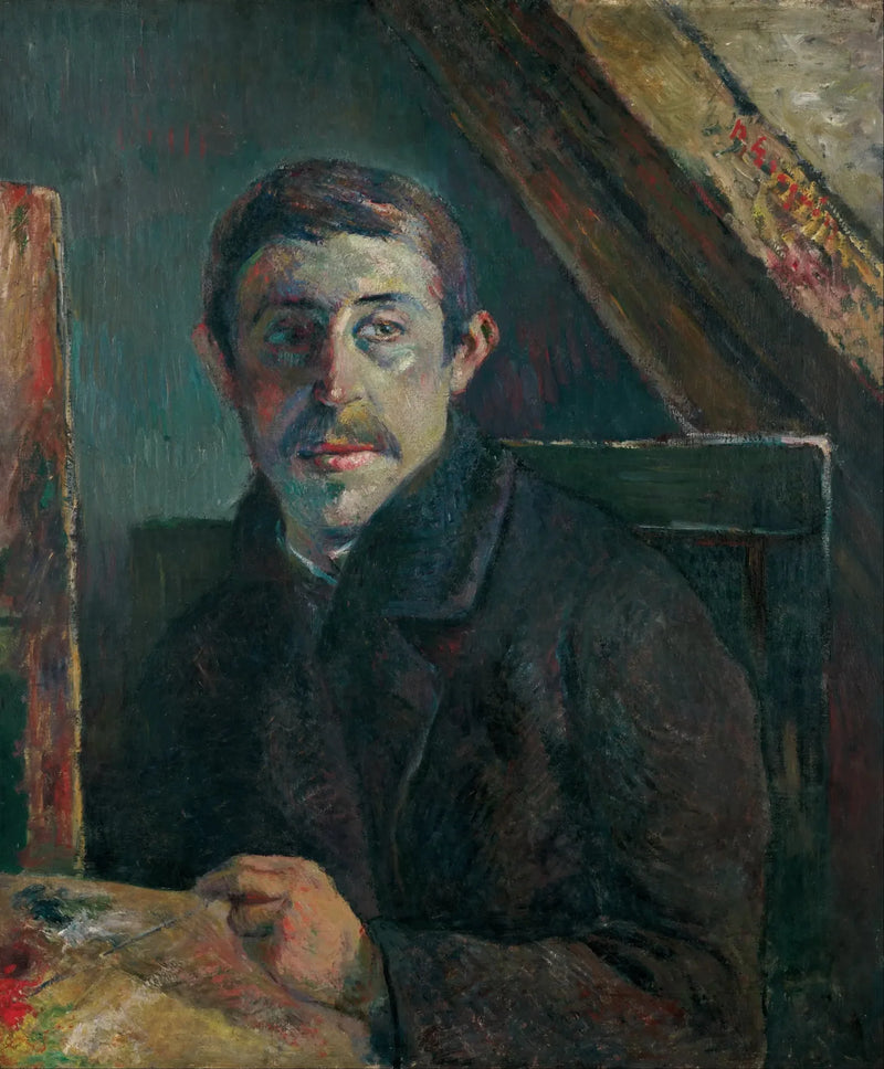 Gauguin foran sit staffeli - Paul Gauguin