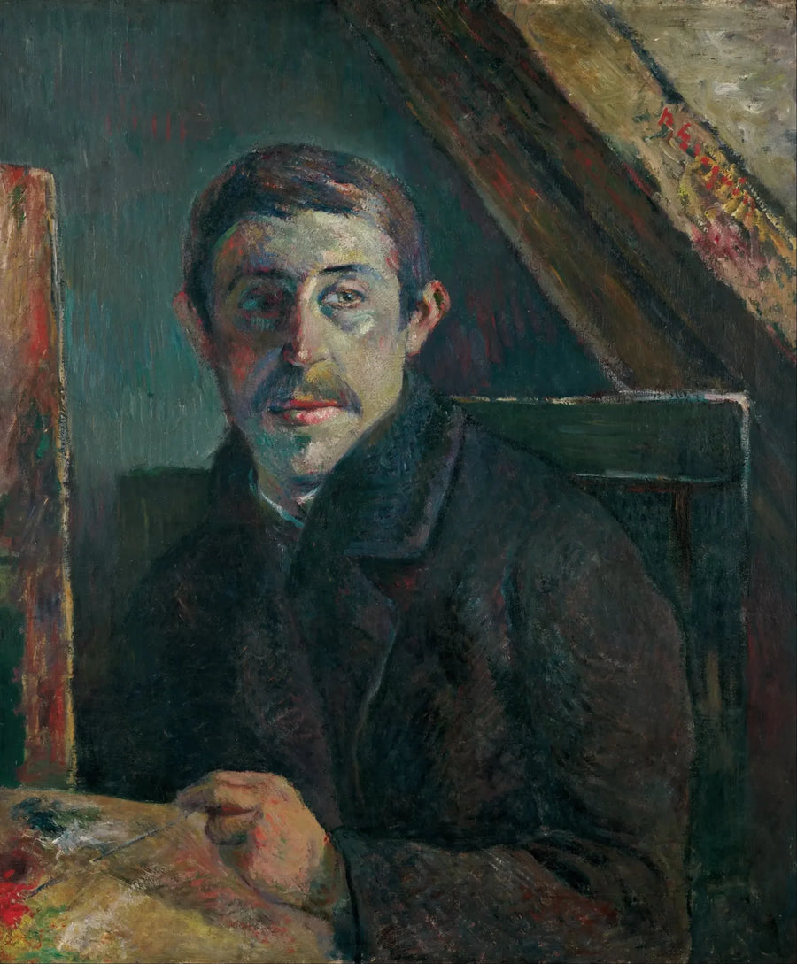 Gauguin foran sit staffeli - Paul Gauguin
