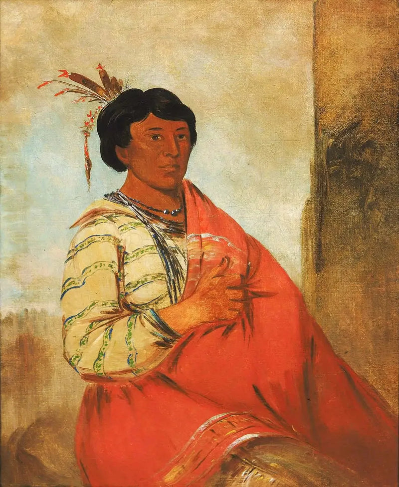 Gaw-záw-que-dung, Den der hilser - George Catlin