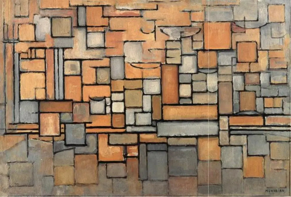 Reproduction du tableau « Gemälde n° I - Piet Mondrian » par Alpha Reproduction en peinture à l’huile