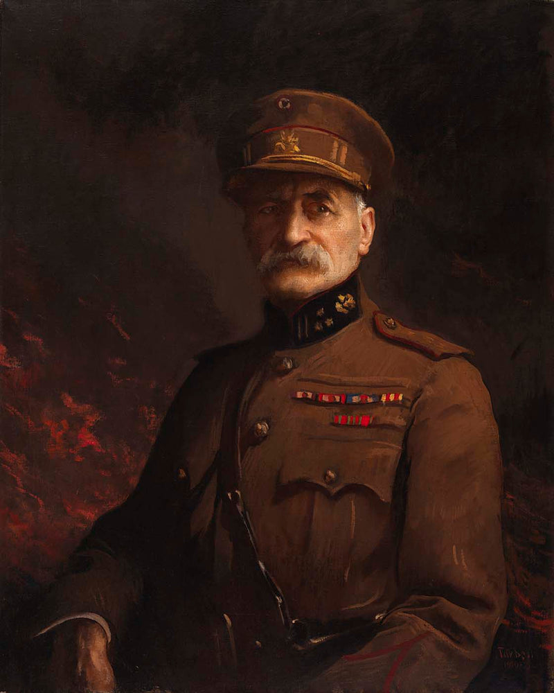 General Georges Leman, Kommandør af den befæstede by Liege - Edmund Charles Tarbell