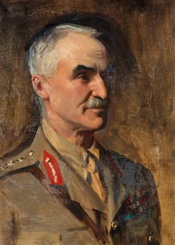 General Henry Sinclair, baron Horne, 1861-1929. Soldat (Studie til et portræt i Generaler fra Første Verdenskrig) - John Singer Sargent