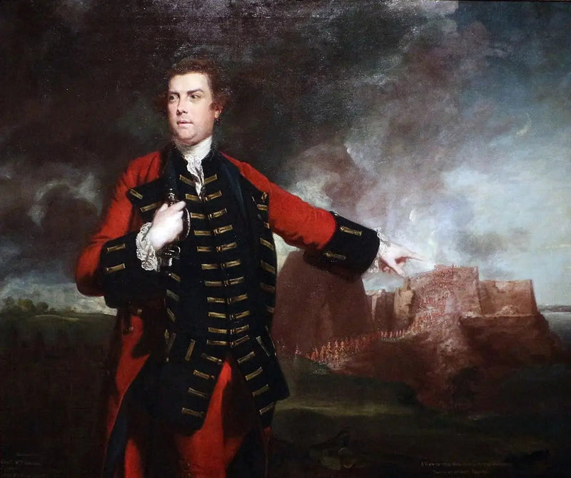 Général William Keppel, i angreb på Morro-slottet - Joshua Reynolds
