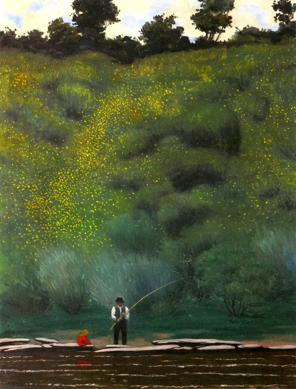 Genêts en fleurs, Avallon - Félix Vallotton image 1 reproduction d’œuvre d’art à l’huile