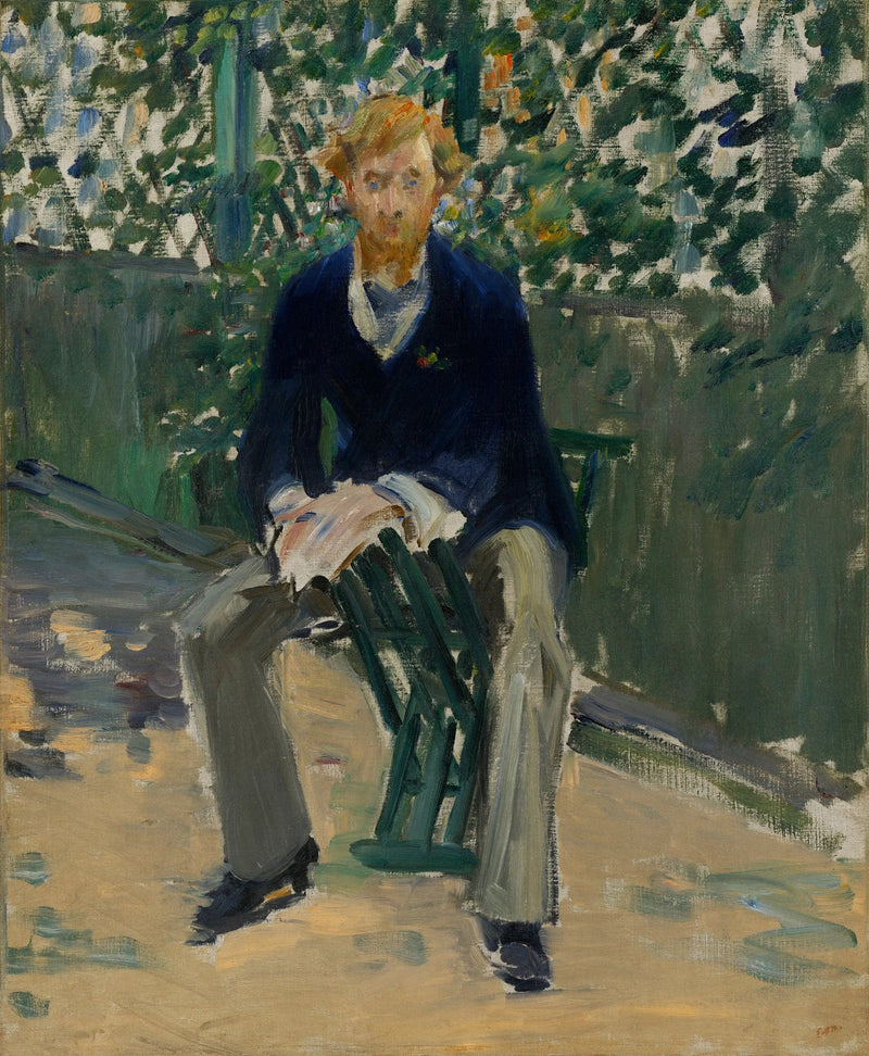 George Moore i kunstnerens have - Édouard Manet