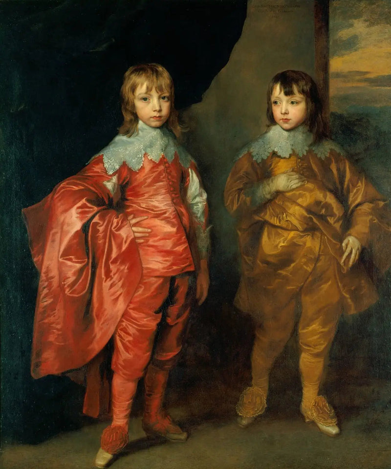George Villiers, 2. hertug af Buckingham, og Lord Francis Villiers - Antoine van Dyck