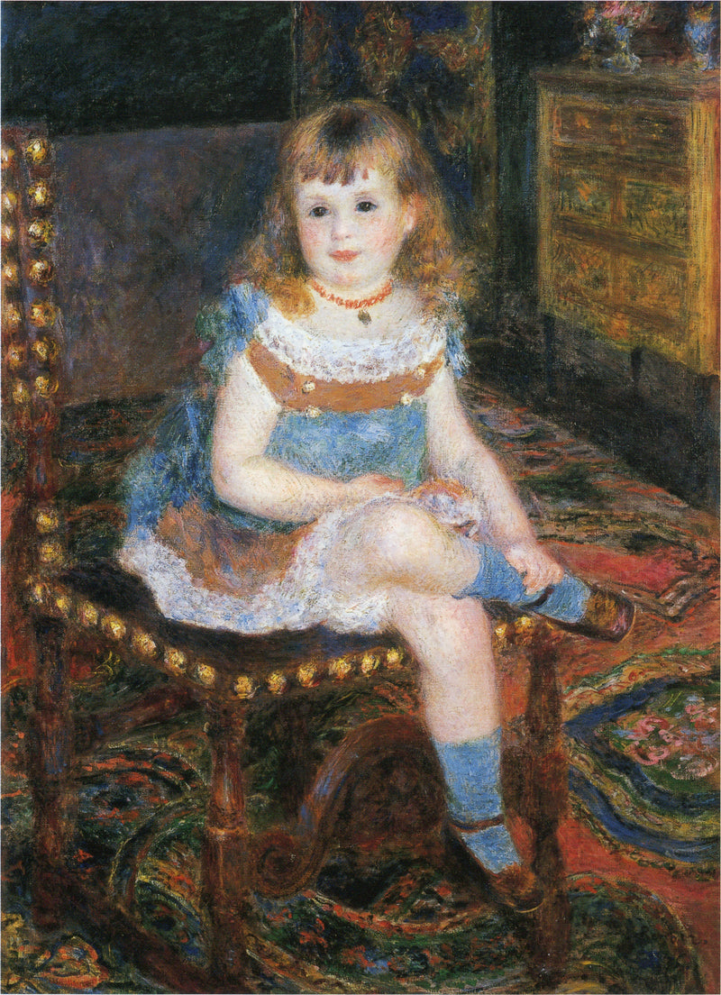 Frøken Georgette Charpentier siddende - Pierre-Auguste Renoir