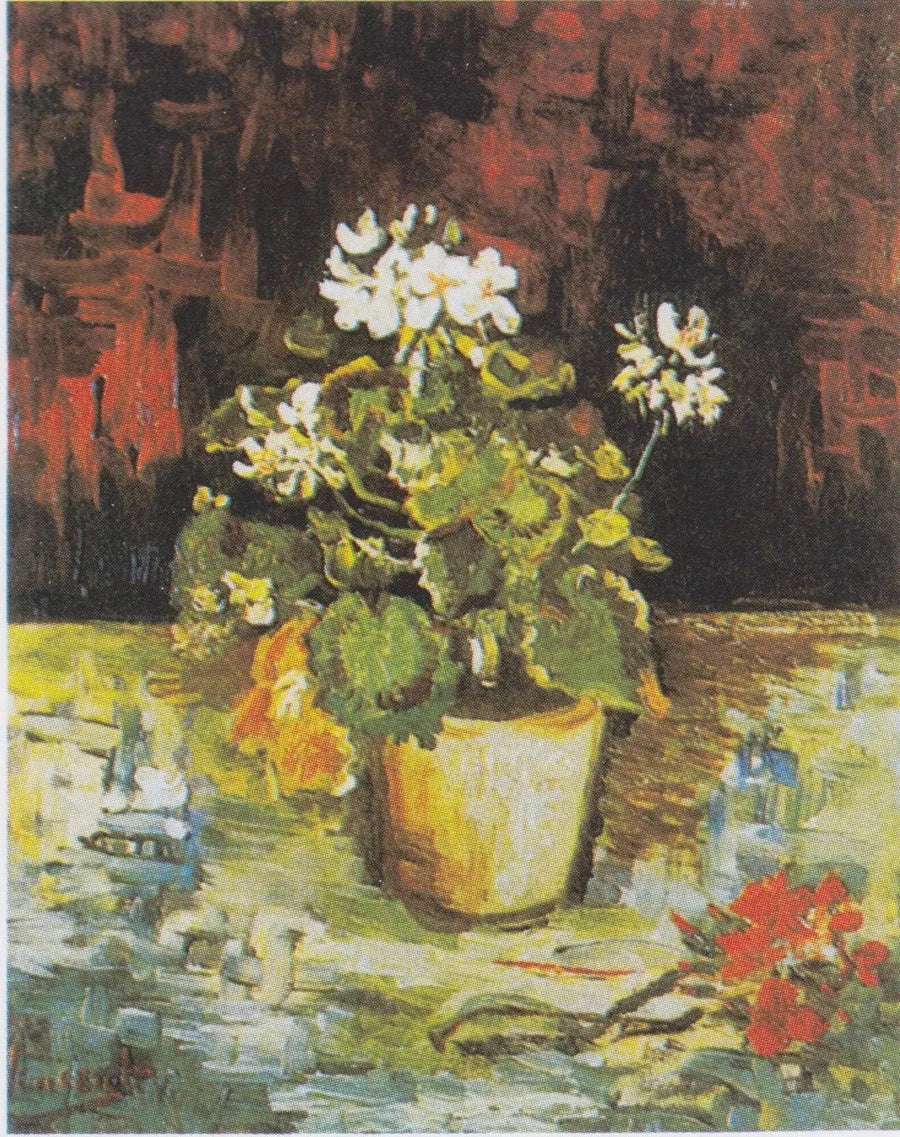 Geranium i blomsterpotte - Vincent van Gogh