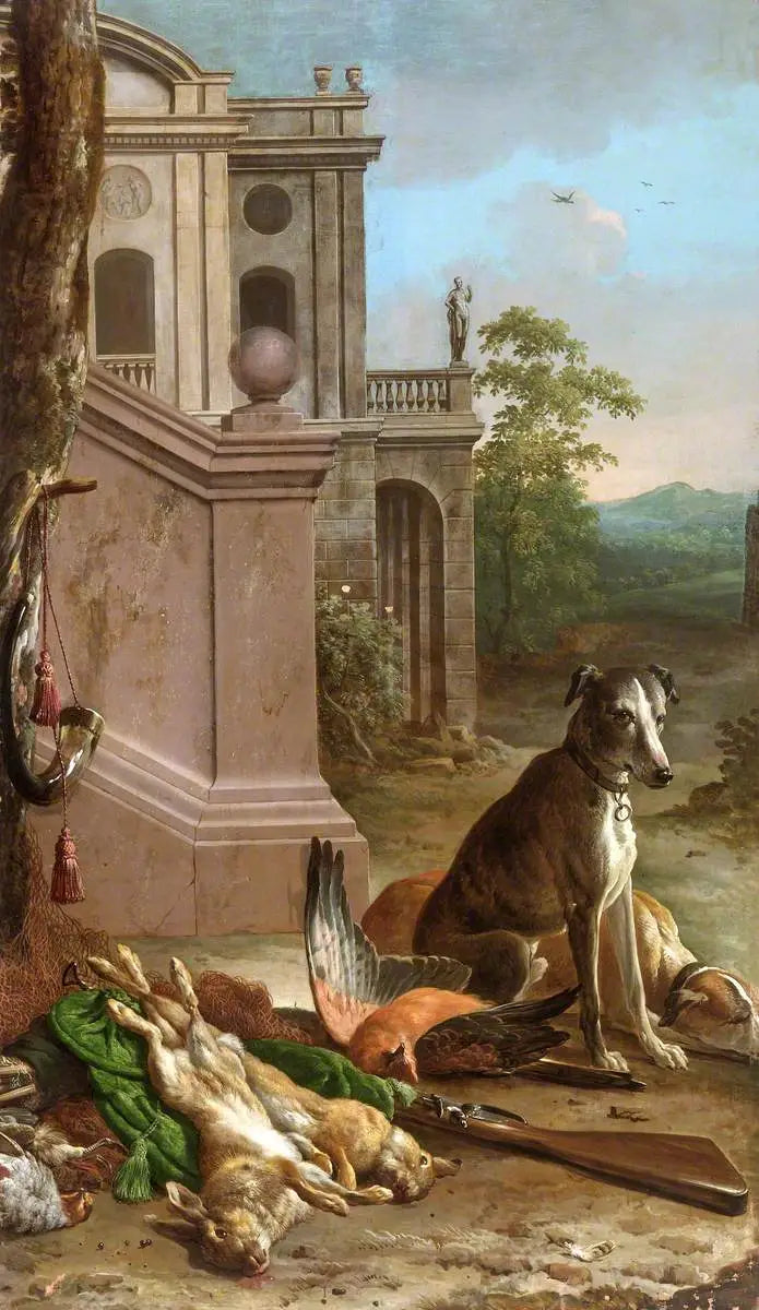Vildt dødt i et landskab - Melchior de Hondecoeter