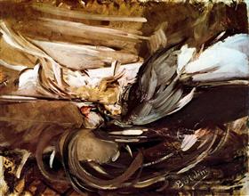 Vildt vildt i sort - Giovanni Boldini