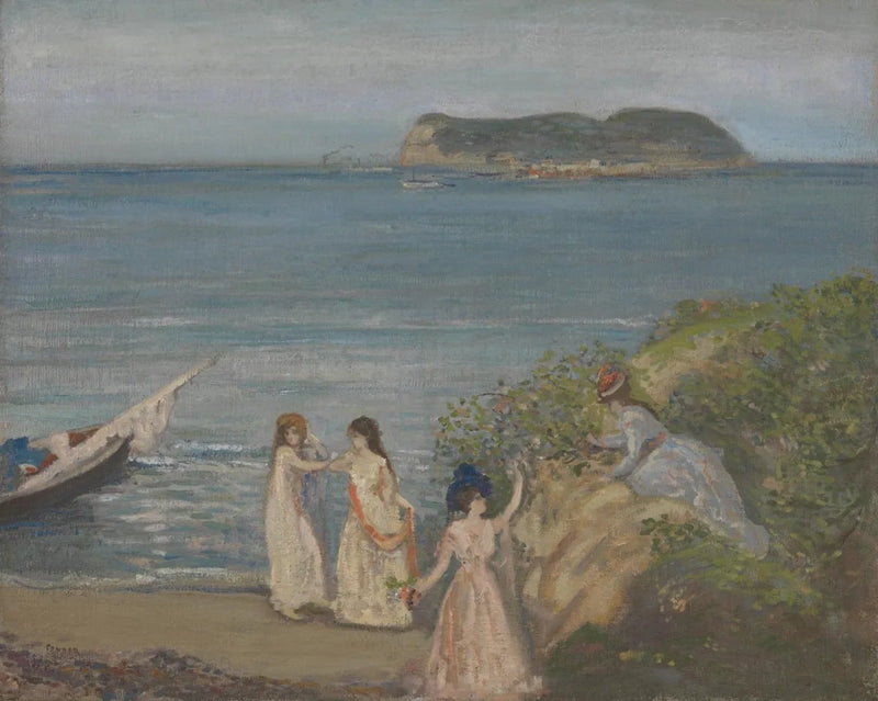 Gibraltar fra Algeciras - Charles Conder
