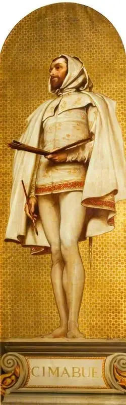 Giovanni Cimabue (1240–1302) (projekt til en mosaik på Victoria and Albert Museum) - Frederic Leighton
