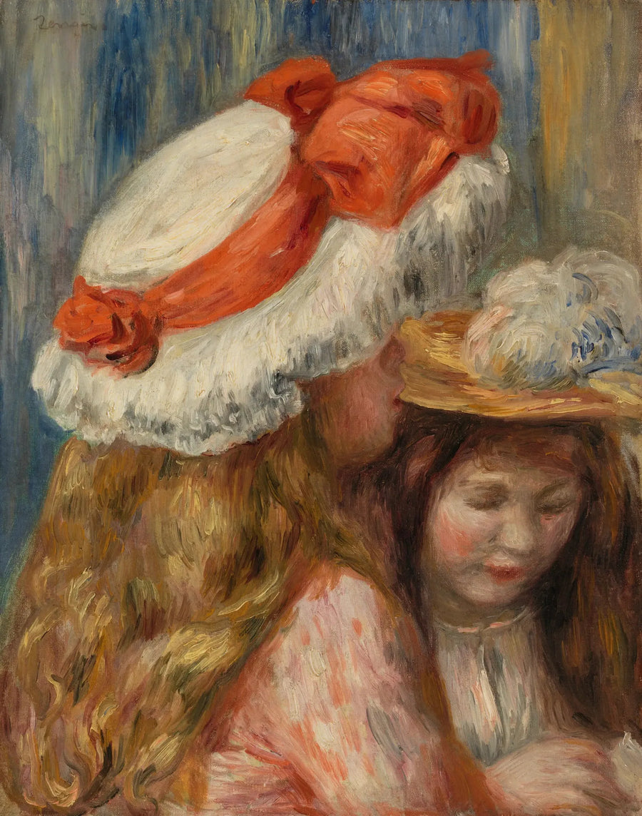 Piger med Hatte (Jeunes filles aux chapeaux) - Pierre-Auguste Renoir