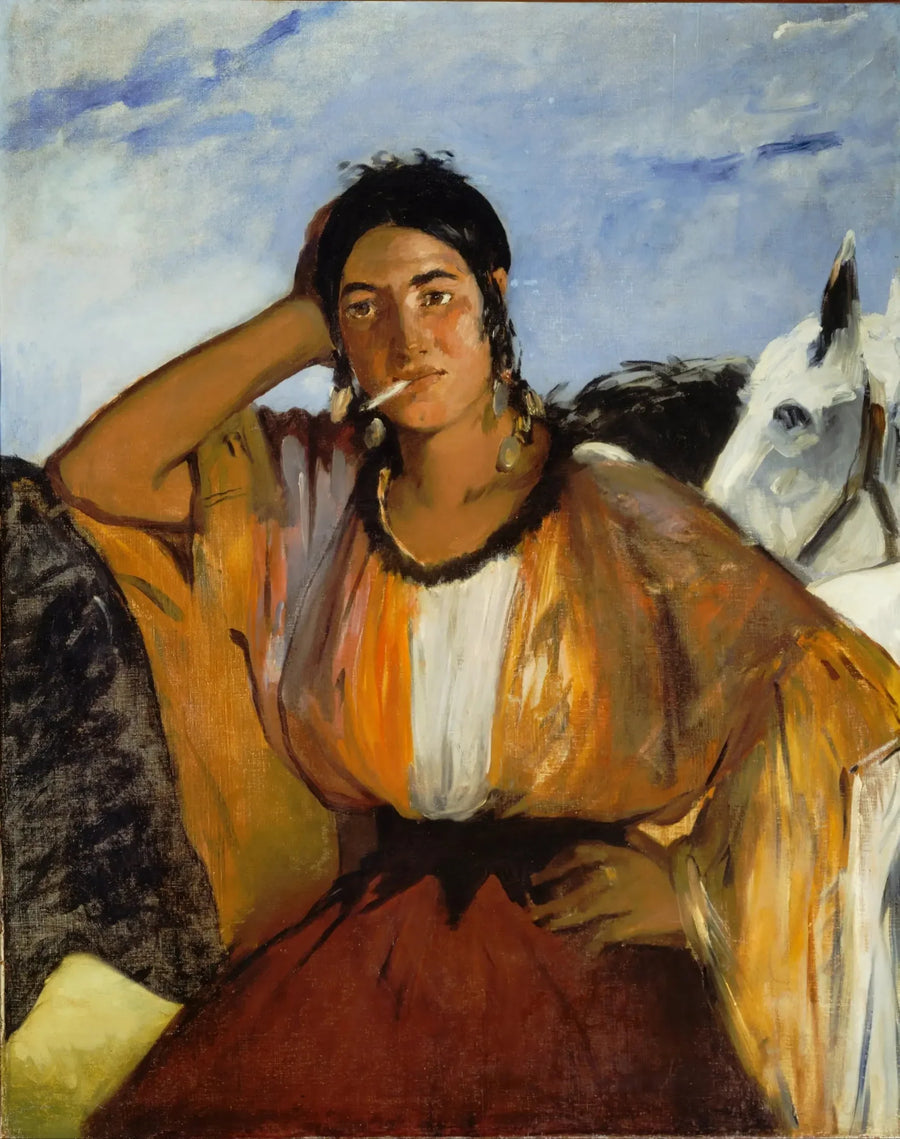 Gitane med en cigaret - Édouard Manet