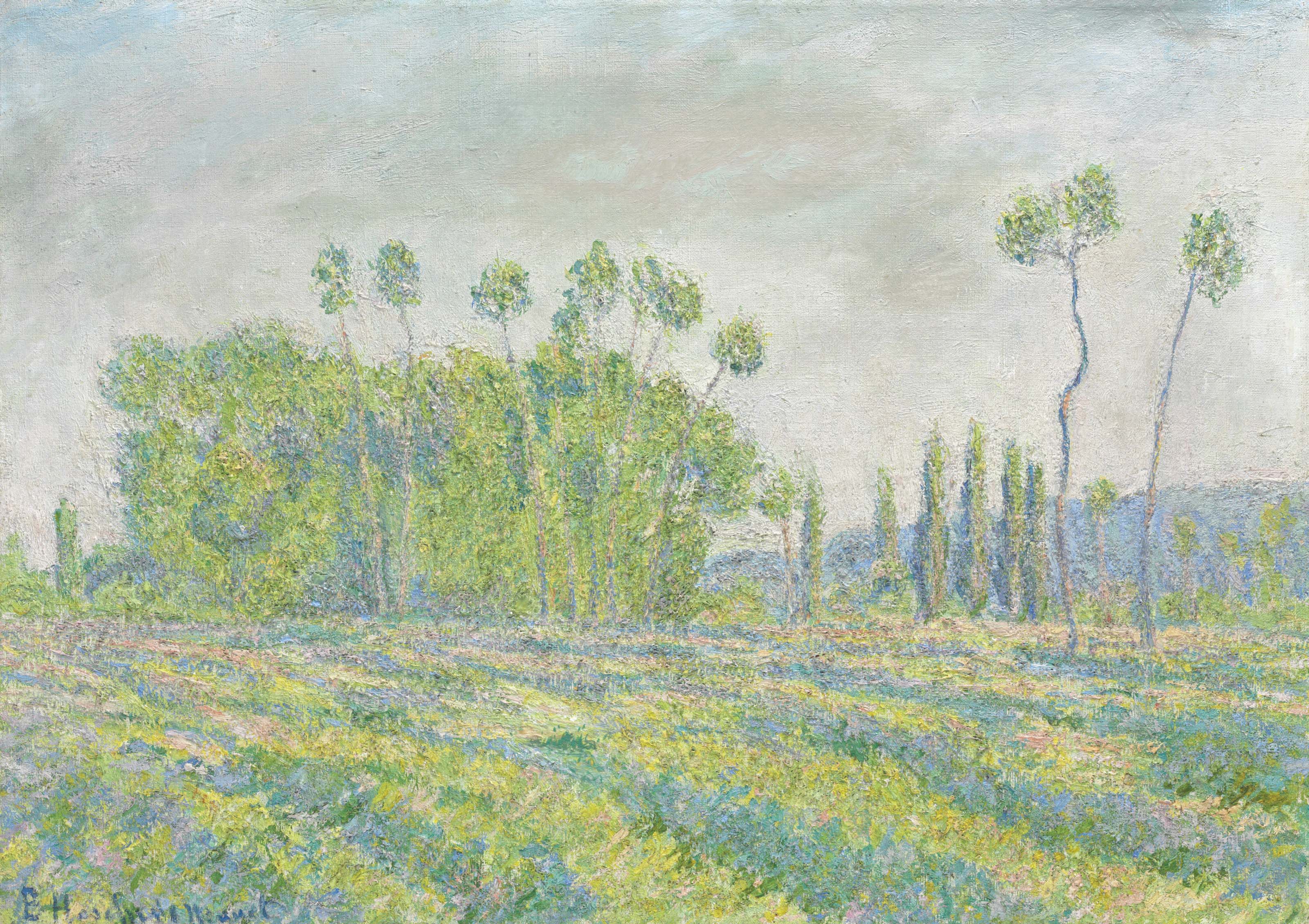 Giverny, Peuples des Ajoux - Blanche Hoschedé Monet image 1 reproduction de peinture à l’huile
