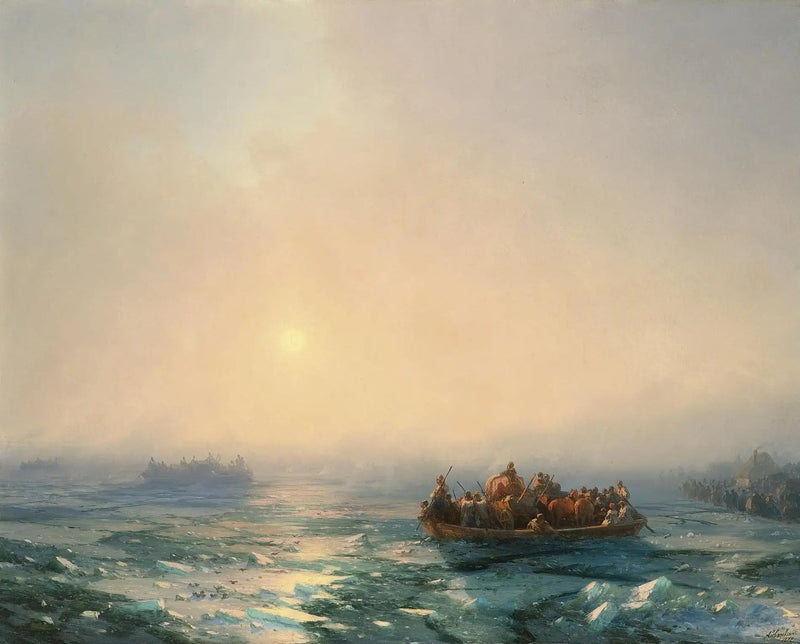 Iskramning over Dnepr-floden - Ivan Aïvazovski
