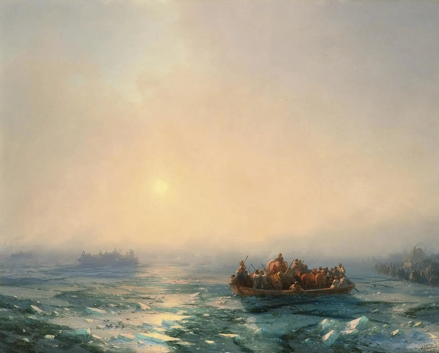 Iskramning over Dnepr-floden - Ivan Aïvazovski