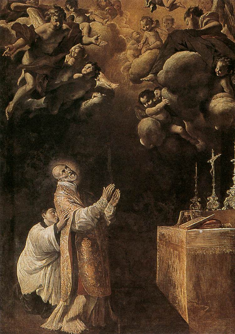 Gloire de Sant 'Andrea Avellino - Giovanni Lanfranco image 1 reproduction artisanale de tableau