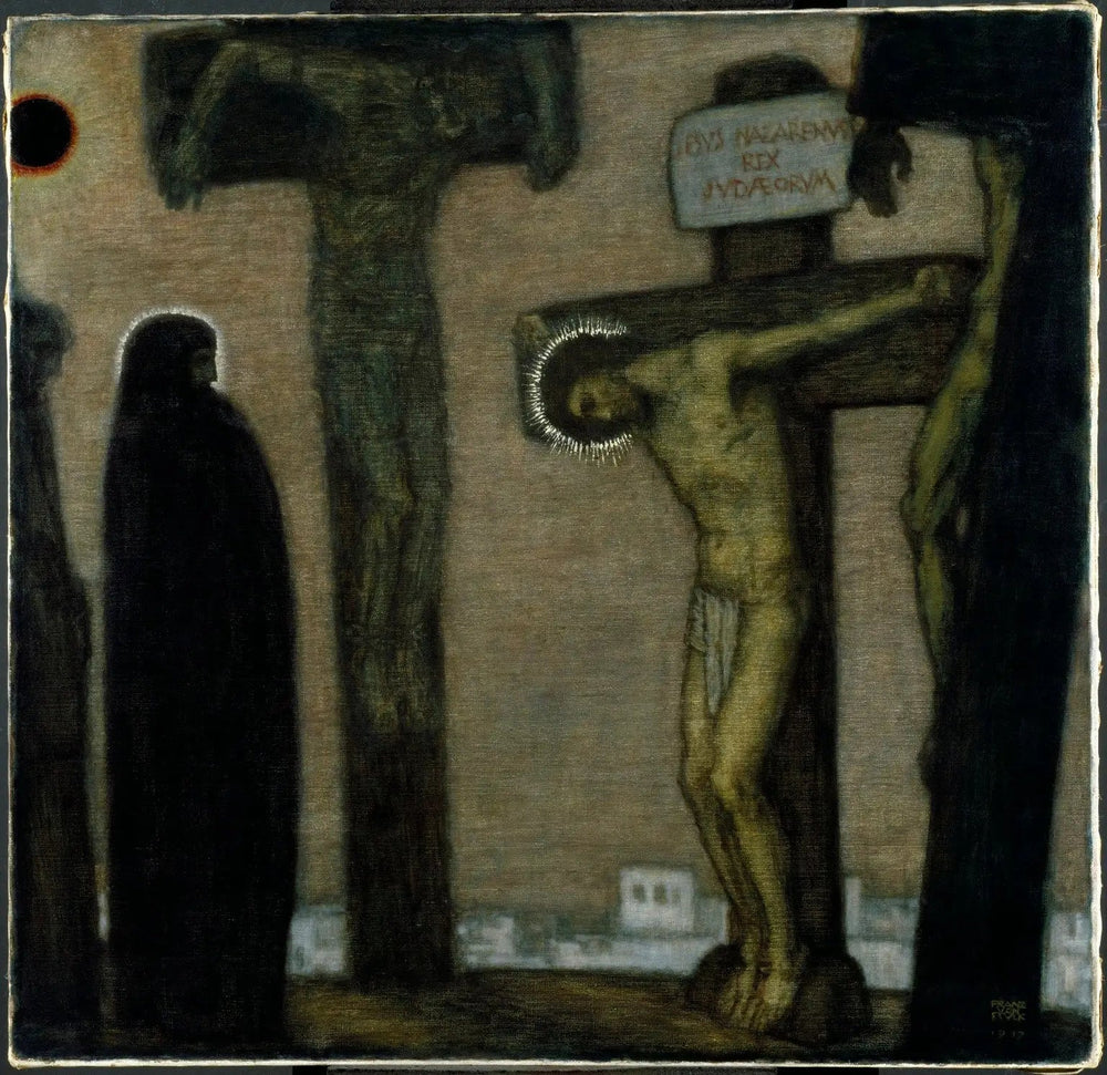 Golgotha - Franz Von Stuck image 1 reproduction artisanale de tableau
